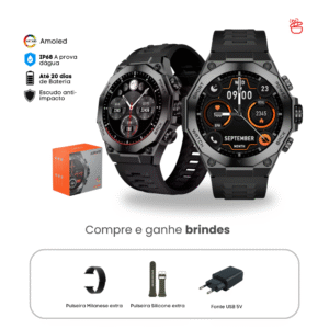 Aurafit Am18 | Amoled | IP68 Resist Agua | Escudo Anti-impacto | 10 dias de bateria